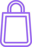 Shopping Bag Icon Style vector