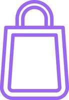 Shopping Bag Icon Style vector