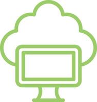 Cloud Computing Icon Style vector