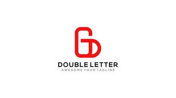 gd letter vector logo design. gg letter vector logo