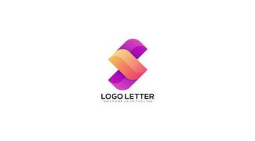 Colour Letter S logo icon design template elements vector