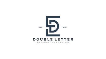 ED letter logo design symbol vector template