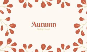 Autumn background with leaves. Fall background with leaves. Autumn background with copy space text vector