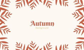 Autumn background with leaves. Fall background with leaves. Autumn background with copy space text vector