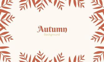 Autumn background with leaves. Fall background with leaves. Autumn background with copy space text vector