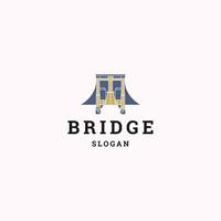 Bridge logo icon design template vector illustration