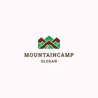 Mountain camp logo icon design template vector illustration