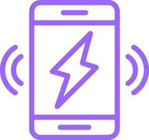 Wireless Charging Icon Style vector