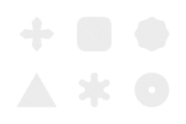 basic shapes with stripes 2