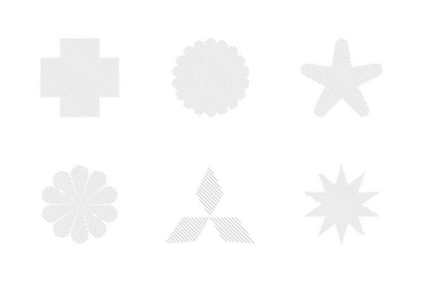basic shapes with stripes 5