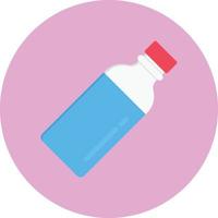 ilustración de vector de botella de agua en un fondo. símbolos de calidad premium. iconos vectoriales para concepto y diseño gráfico.