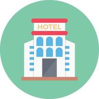 ilustración de vector de hotel en un fondo. símbolos de calidad premium. iconos vectoriales para concepto y diseño gráfico.