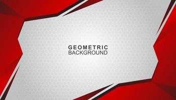 Dark Red and white colors futuristic geometric style background banner background design vector