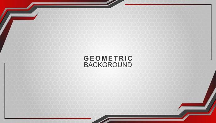 Red, white and black colors futuristic geometric style background banner background design