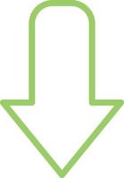 Down Arrow Icon Style vector