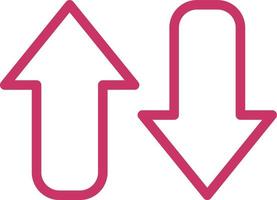 Opposite Arrow Icon Style vector