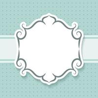 Decorative frame on the blue background with space for your text. - Vector. vector