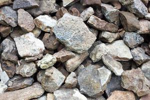 texture of cobblestone. Large stone. Mound of cobblestone photo
