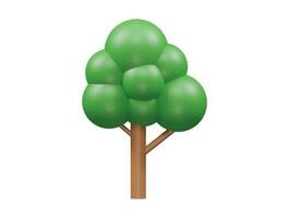 Tree vector 3d illustration