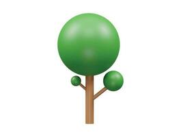 Tree vector 3d illustration