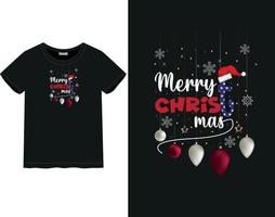 camiseta feliz navidad vector