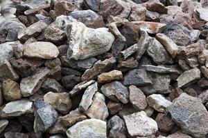 texture of cobblestone. Large stone. Mound of cobblestone photo