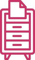 Filing Cabinet Icon Style vector