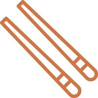 Chopsticks Icon Style vector