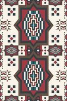 Ethnic arabesque geometric pattern. Vintage ethnic geometric shape seamless pattern background. Geometric oriental fabric, carpet, rug, tapestry, wallpaper, interior decoration element pattern. vector