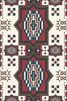 Ethnic arabesque geometric pattern. Vintage ethnic geometric shape seamless pattern background. Geometric oriental fabric, carpet, rug, tapestry, wallpaper, interior decoration element pattern. vector