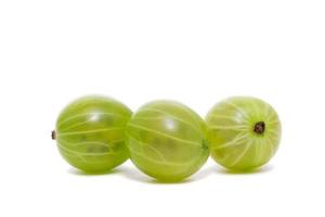 Gooseberries on a white background photo