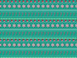 winter seamless tribal background merry christmas new year ornament pattern vector template season