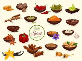 Spice, condiment and food seasoning poster