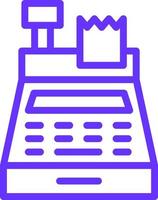 Cash Register Icon Style vector