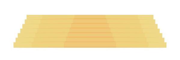 Step seating in gym semi flat color vector object. Spectator places. Editable element. Full sized item on white. Auditorium simple cartoon style illustration for web graphic design and animation
