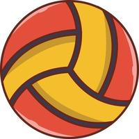 ilustración vectorial de voleibol en un fondo. símbolos de calidad premium. iconos vectoriales para concepto y diseño gráfico. vector