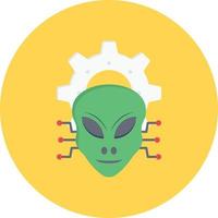 ilustración vectorial alienígena en un fondo. símbolos de calidad premium. iconos vectoriales para concepto y diseño gráfico. vector