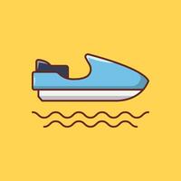 boat vector illustration on a background.Premium quality symbols.vector icons for concept and graphic design.