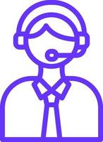 Telemarketer Icon Style vector