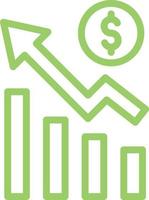 Growth Icon Style vector