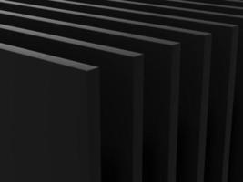 Abstract black 3d background. Elegant black background. Layer decoration. 3d rendering. photo