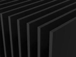 Abstract black 3d background. Elegant black background. Layer decoration. 3d rendering. photo