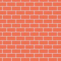 Seamless background of red brick wall. Vector illustration.