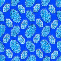 isometric snowflake seamless pattern vector