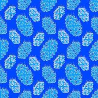 isometric snowflake seamless pattern vector