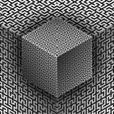 vector abstract pattern cube backdrop