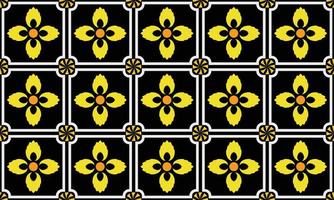 Yellow Flowers Seamless Pattern Editable vector