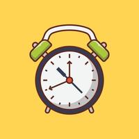 ilustración vectorial de alarma en un fondo. símbolos de calidad premium. iconos vectoriales para concepto y diseño gráfico. vector