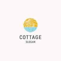 Cottage logo icon design template vector illustration