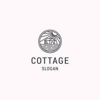 Cottage logo icon design template vector illustration